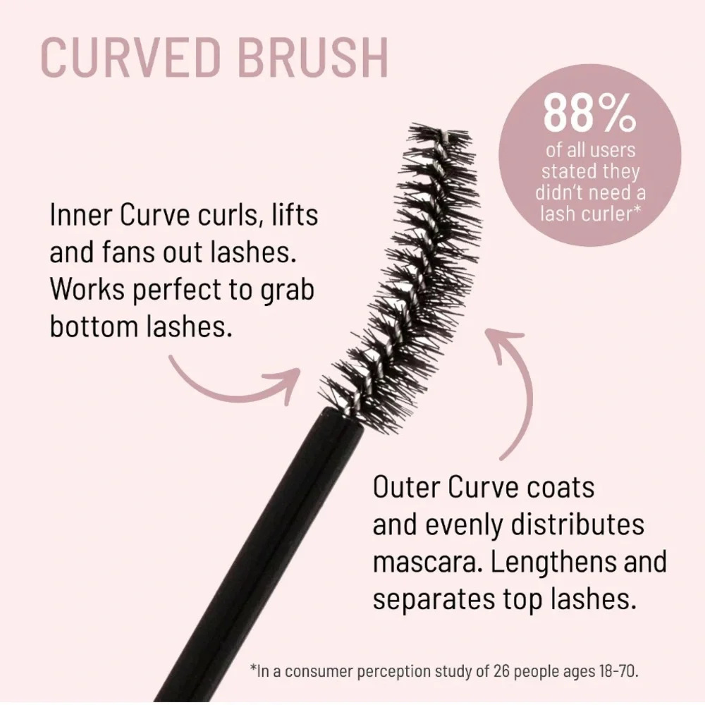 NIB LYS Beauty Lash Confidence Curling & Lengthening Clean Mascara 7.5g Black